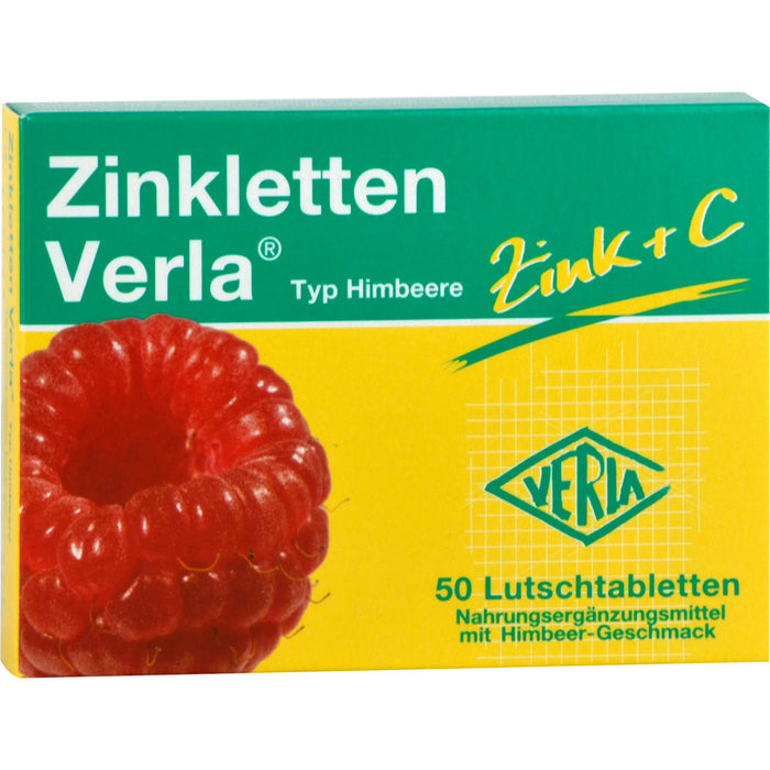 Zinkletten Verla Typ Himbeere Tabletten, 50 pc Tablettes