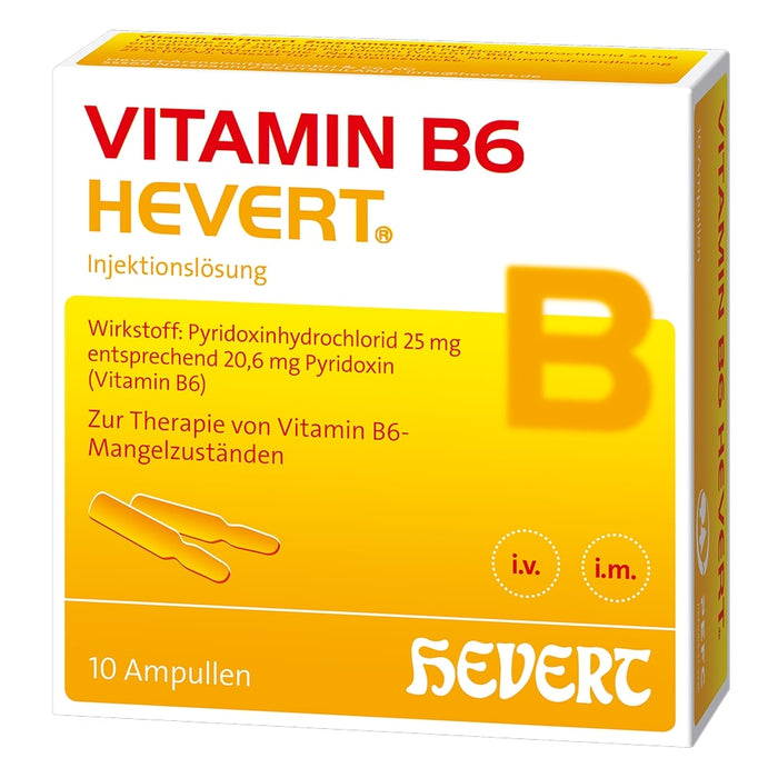 Vitamin B6 Hevert injekt bei Vitamin B6-Mangelzuständen, 10 St. Ampullen