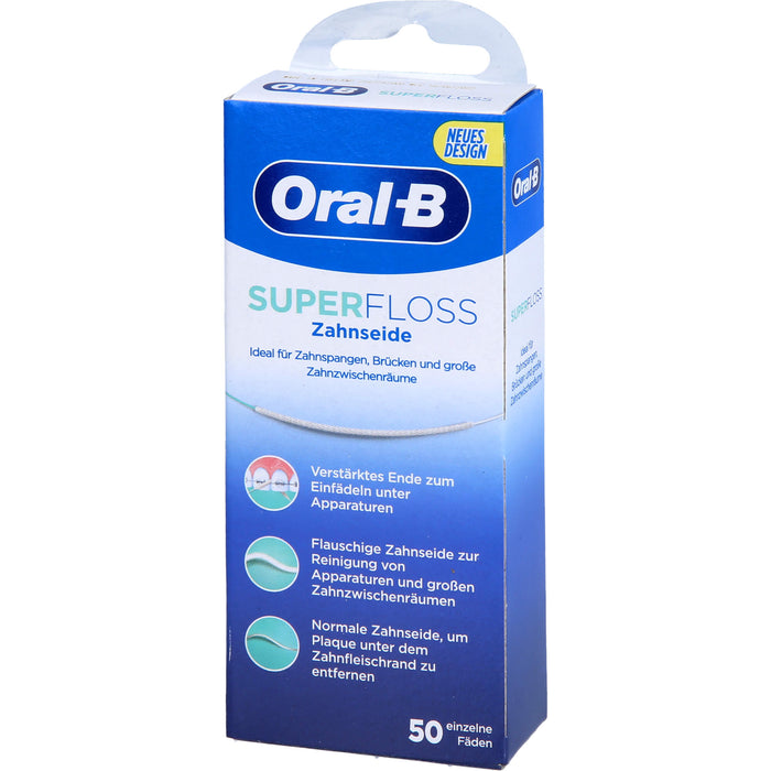 Oral-B Zahnseide SuperFloss Minzgeschmack, 1 pcs. Floss