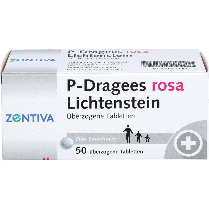 P-Dragees rosa Lichtenstein Tabletten, 50 pc Tablettes