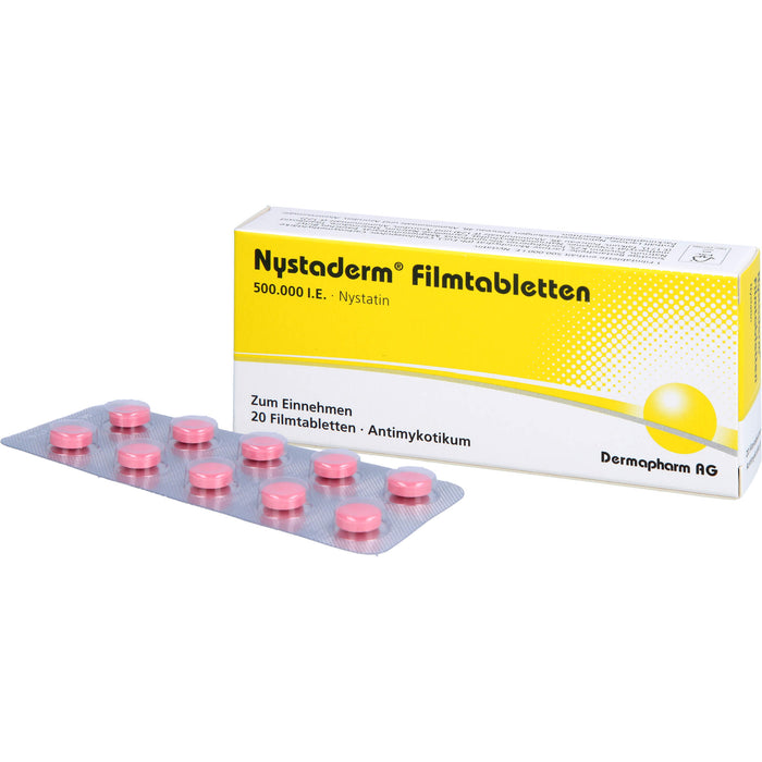 Nystaderm Filmtabletten Antimykotikum, 20 pc Tablettes