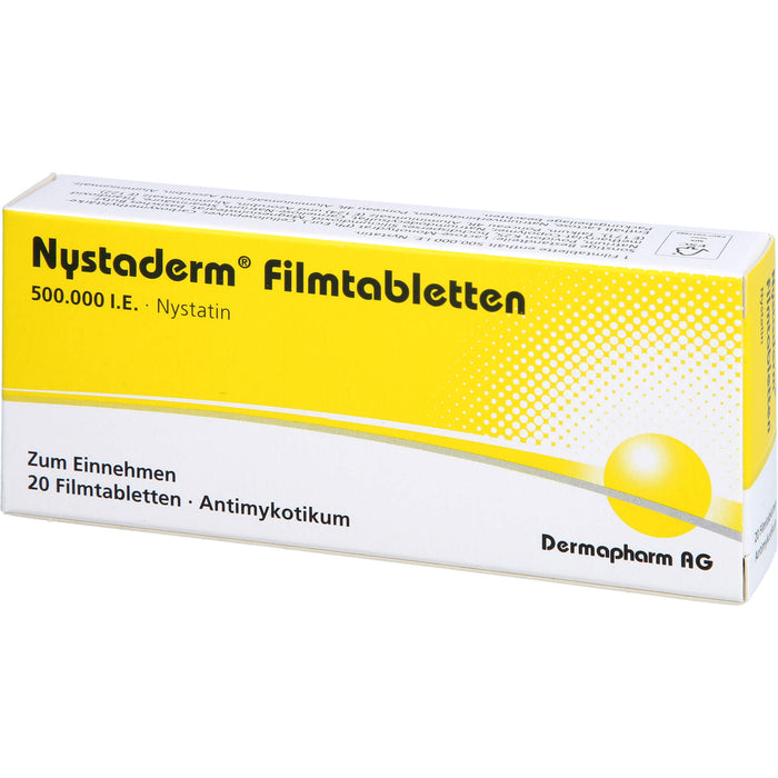 Nystaderm Filmtabletten Antimykotikum, 20 pc Tablettes