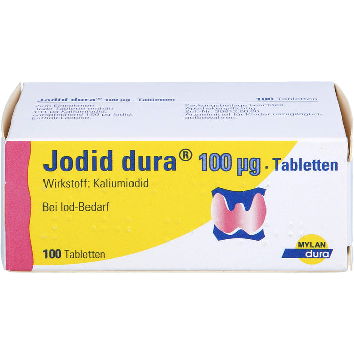 Jodid dura 100 µg Tabletten zur Prophylaxe eines Iodmangels, 100 pcs. Tablets