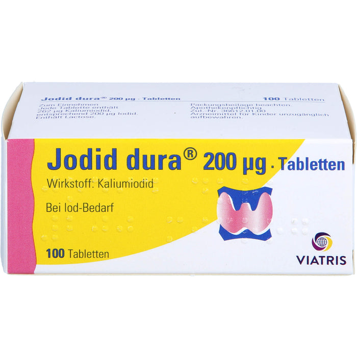 Jodid dura 200 µg, Tabletten, 100 pc Tablettes