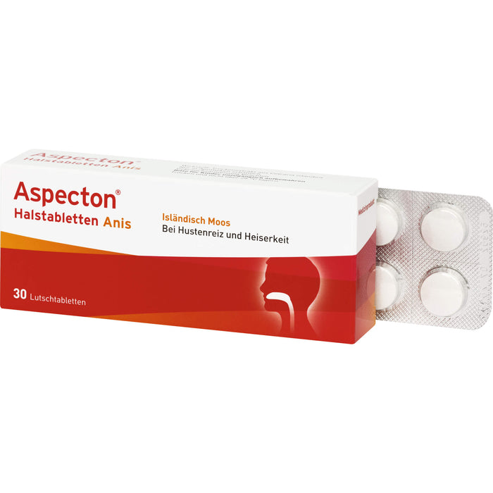 Aspecton Halstabletten Lutschtabletten, 30 St LUT