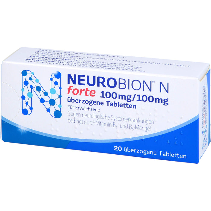 Neurobion N forte Tabletten gegen neurologische Systemerkrankungen, 20 pcs. Tablets