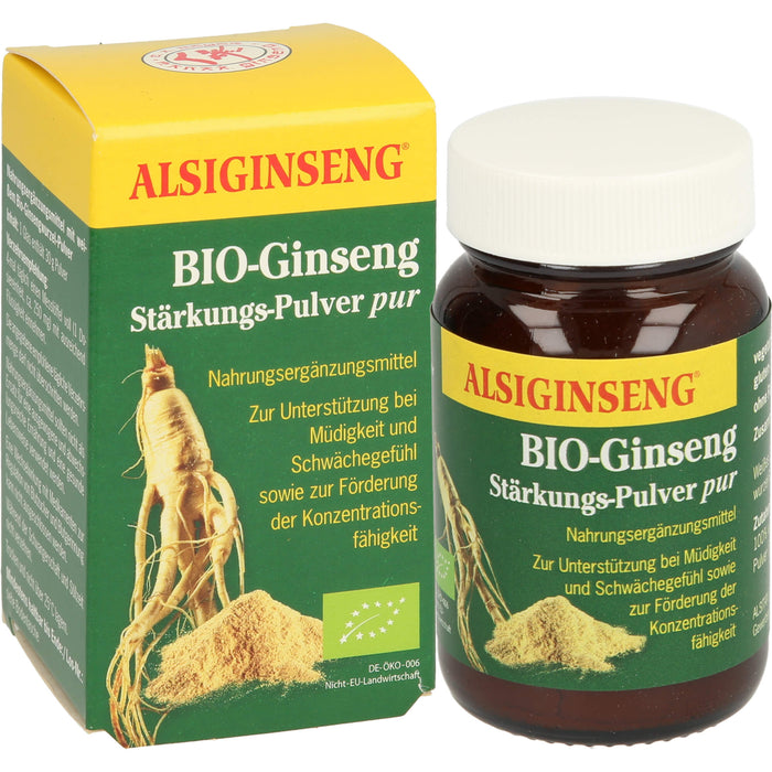 ALSIGINSENG Bio-Ginseng Stärkungs-Pulver pur, 30 g Poudre