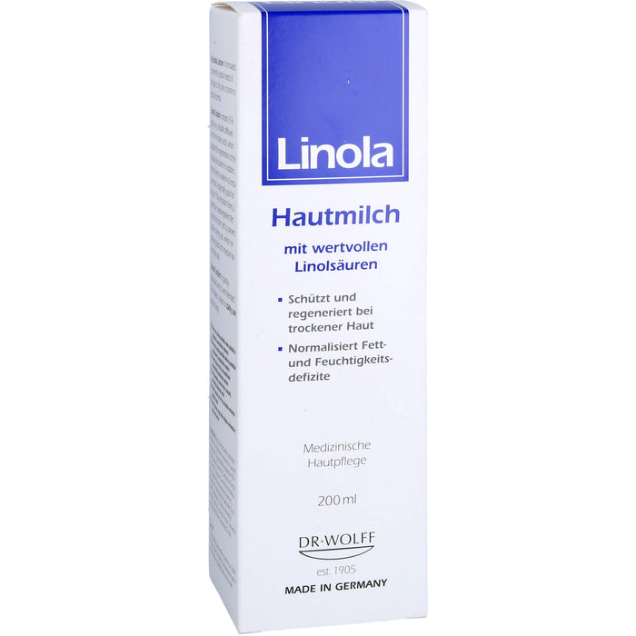 Linola Hautmilch mit wertvollen Linolsäuren, 200 ml Creme