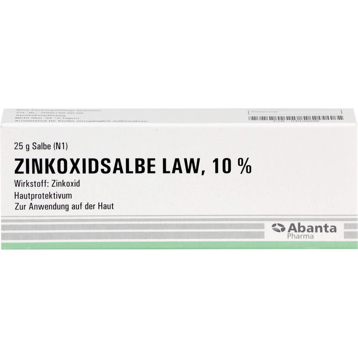 Zinkoxidsalbe LAW 10 % Hautprotektivum, 25 g Onguent