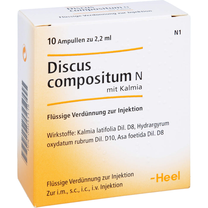 Heel Discus compositum N mit Kalmia Ampullen, 10 pc Ampoules