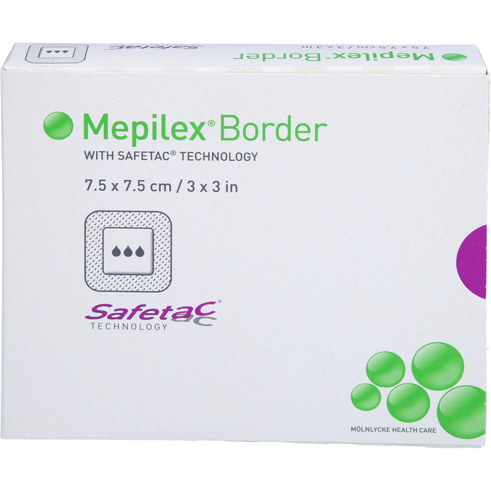 Mepilex Border Schaumverband 7,5 x 7,5 cm, 5 St. Wundauflagen