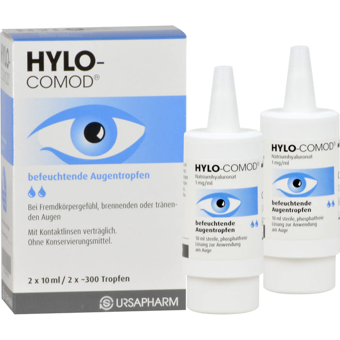 HYLO COMOD befeuchtende Augentropfen, 20 ml Solution