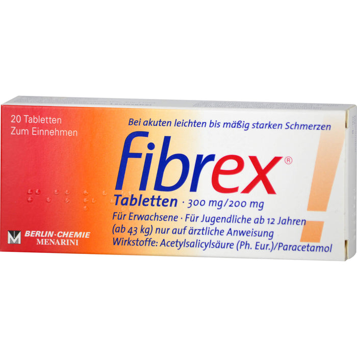 BERLIN-CHEMIE fibrex Tabletten bei Schmerzen, 20 pc Tablettes