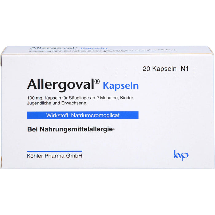 Allergoval Kapseln bei Nahrungsmittelallergie, 20 pcs. Capsules