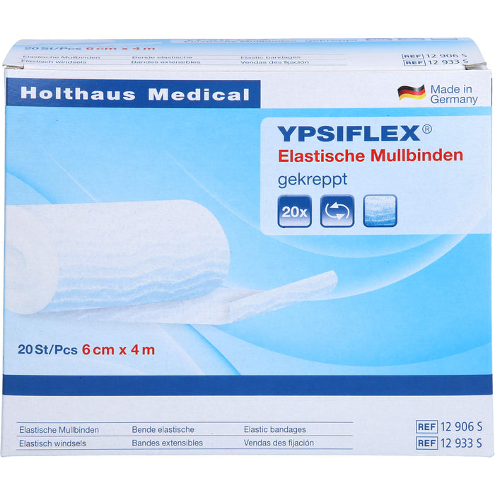 Holthaus Medical elastische Mullbinde 6 cm x 4 m, 20 St. Packung