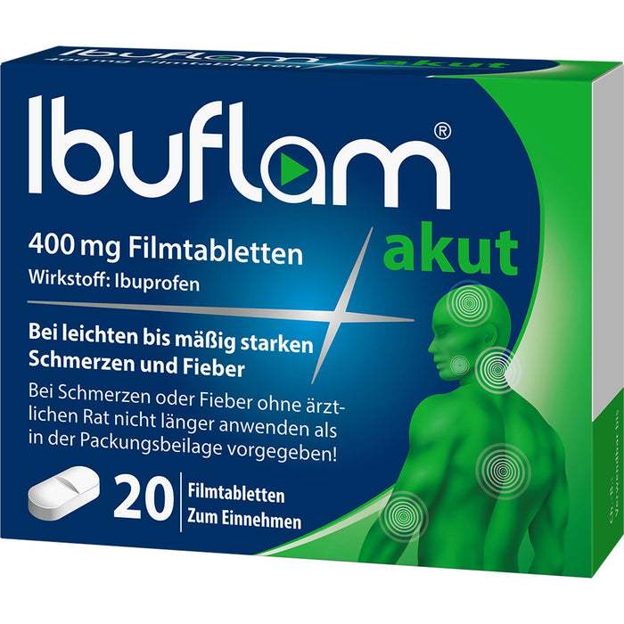 Ibuflam akut 400 mg Filmtabletten, 20 pc Tablettes