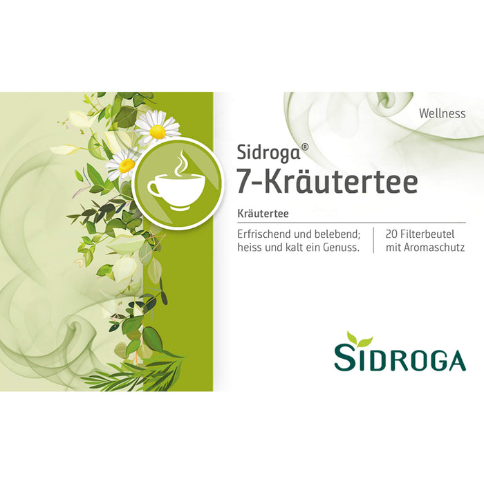 Sidroga Wellness 7-Kräutertee, 20 pc Sac filtrant