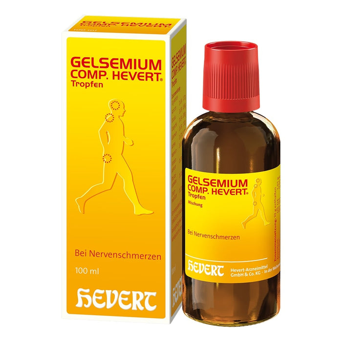 Gelsemium comp. Hevert Tropfen bei Nervenschmerzen, 100 ml Lösung