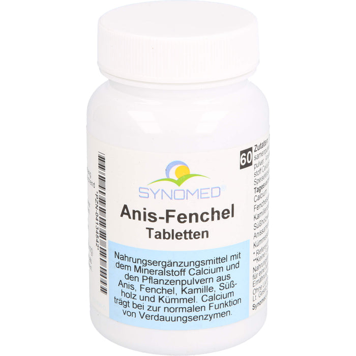 SYNOMED Anis-Fenchel Tabletten, 60 pc Tablettes