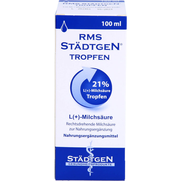 RMS STÄDTGEN Tropfen L(+)-Milchsäure, 100 ml Lösung