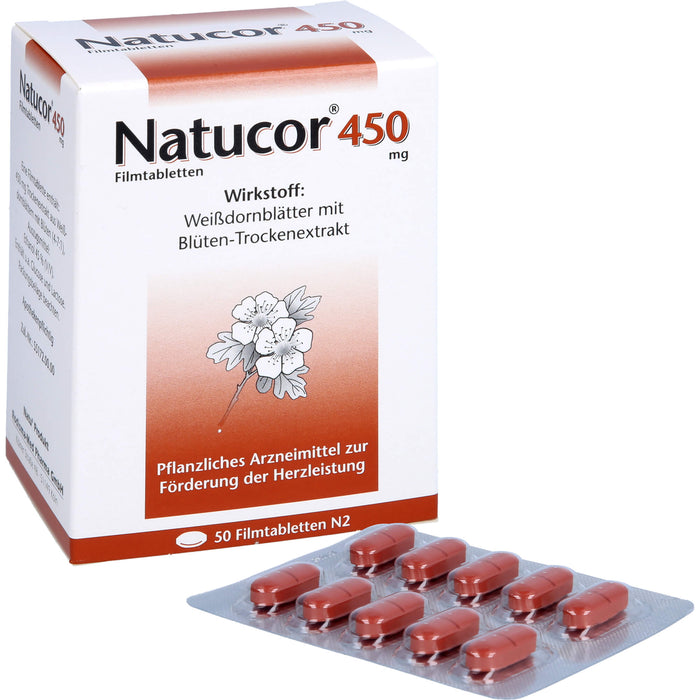 Natucor 450 mg, Filmtbl., 50 pc Tablettes