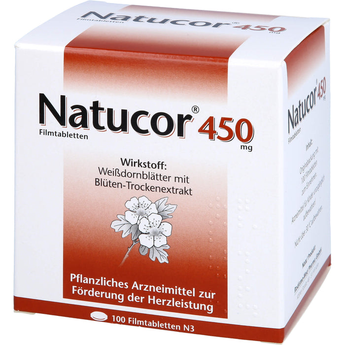 Natucor 450 mg zur Förderung der Herzleistung, 100 St. Tabletten