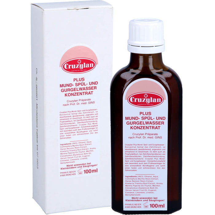 Cruzylan Plus Mund- Spül u. Gurgelwasserkonzentrat, 100 ml TRO