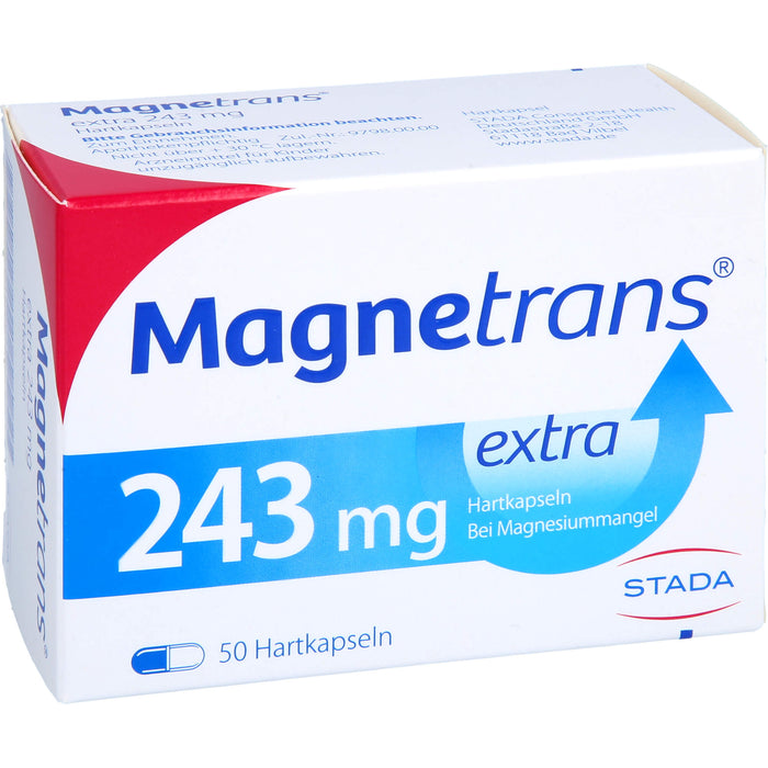 Magnetrans extra 243 mg Hartkapseln bei Magnesiummangel, 50 pcs. Capsules