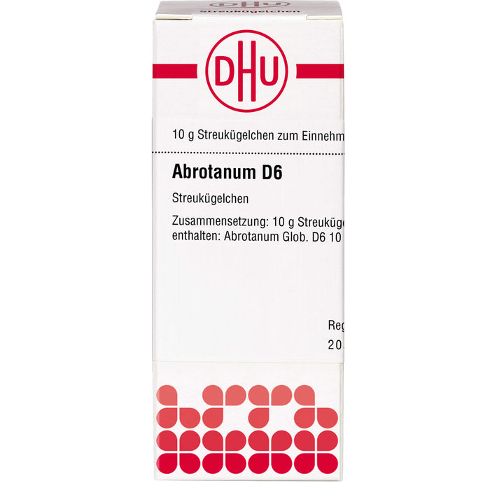 DHU Abrotanum D6 Streukügelchen, 10 g Globuli