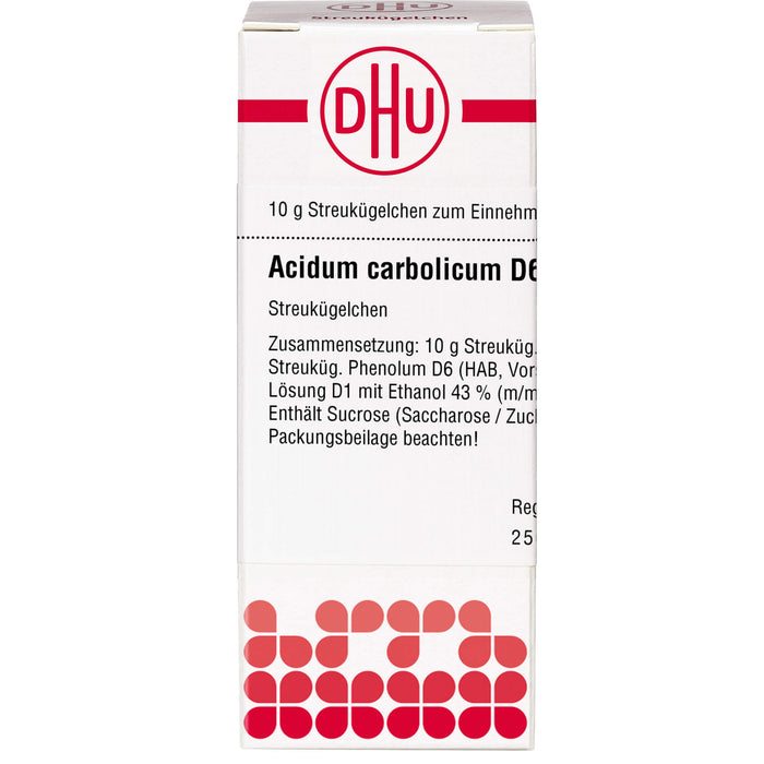 DHU Acidum carbolicum D6 Streukügelchen, 10 g Globules