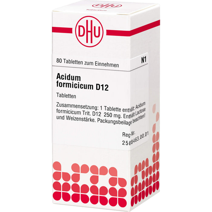 DHU Acidum formicicum D12 Tabletten, 80 St. Tabletten