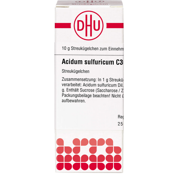 DHU Acidum sulfuricum C30 Streukügelchen, 10 g Globules