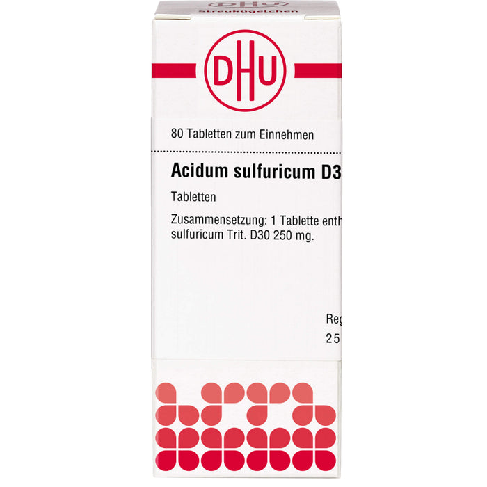 DHU Acidum sulfuricum D30 Tabletten, 80 St. Tabletten