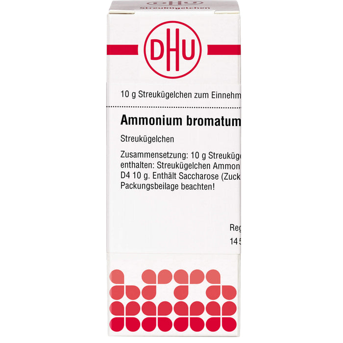 Ammonium bromatum D4 DHU Globuli, 10 g Globuli