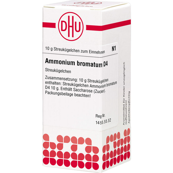 Ammonium bromatum D4 DHU Globuli, 10 g Globuli