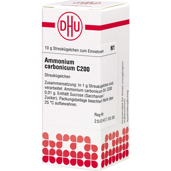 DHU Ammonium carbonicum C200 Streukügelchen, 10 g Globules