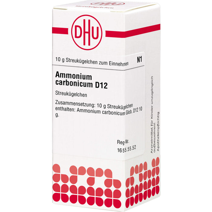 DHU Ammonium carbonicum D12 Streukügelchen, 10 g Globules