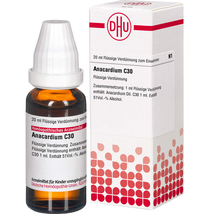 DHU Anacardium C30 Dilution, 20 ml Lösung