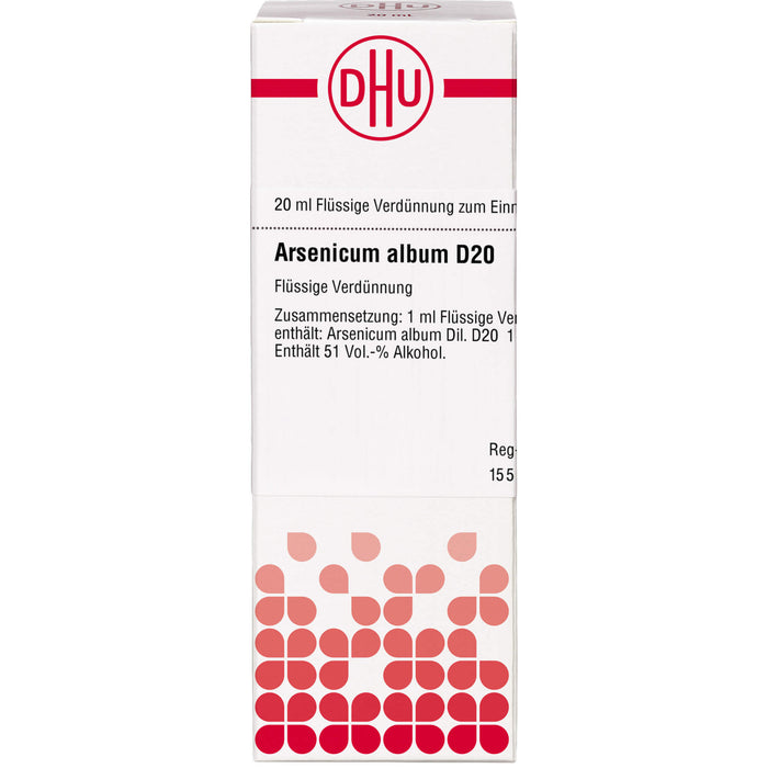 DHU Arsenicum album D20 Dilution, 20 ml Lösung