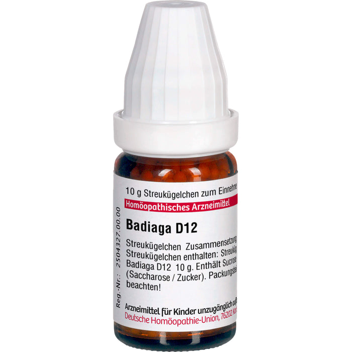 DHU Badiaga D12 Streukügelchen, 10 g Globuli