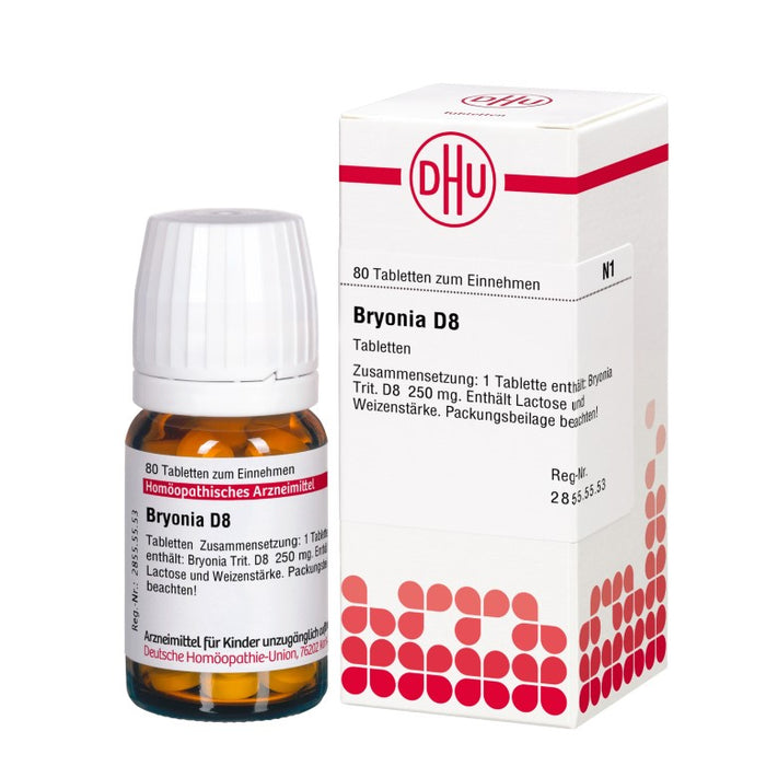 Bryonia D8 DHU Tabletten, 80 St. Tabletten