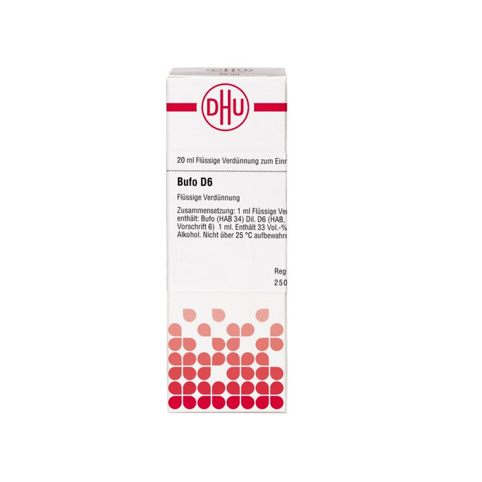 Bufo D6 DHU Dilution, 20 ml Lösung