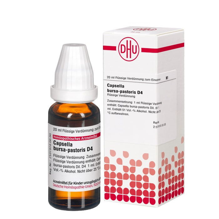 Capsella bursa-pastoris D4 DHU Dilution, 20 ml Lösung