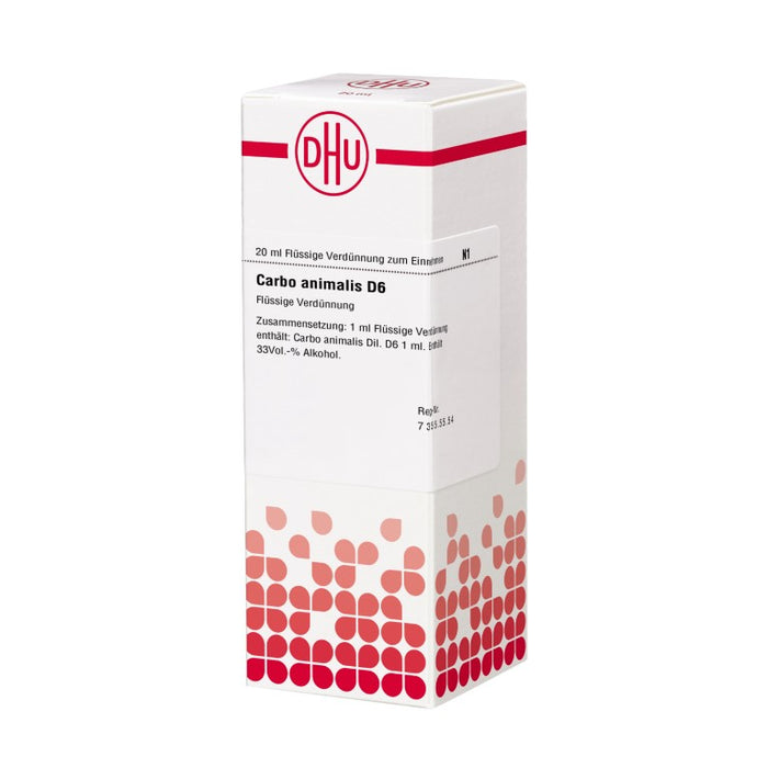 Carbo animalis D6 DHU Dilution, 20 ml Lösung