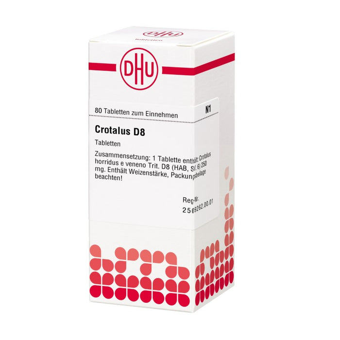 DHU Crotalus D8 Tabletten, 80 pc Tablettes