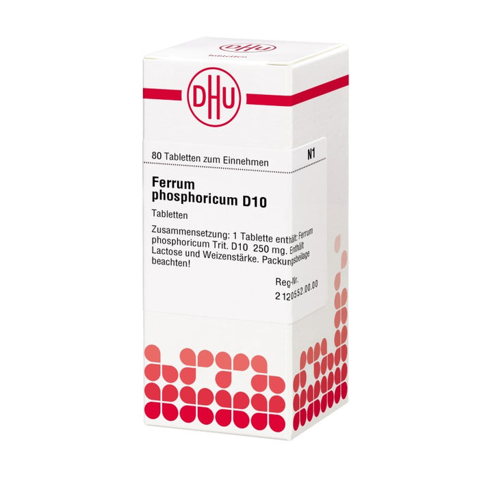 DHU Ferrum phosphoricum D10 Tabletten, 80 St. Tabletten