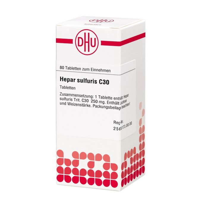 Hepar sulfuris C30 DHU Tabletten, 80 St. Tabletten