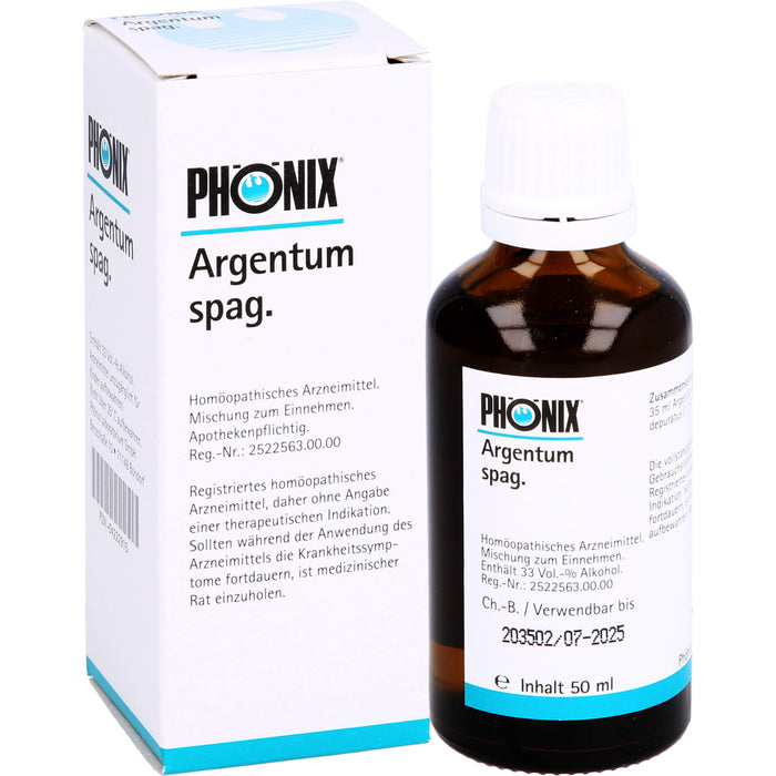 Phönix argentum spag. Tropfen, 50 ml MIS