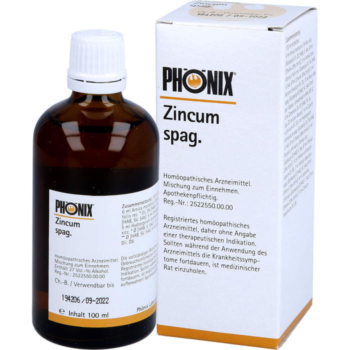 Phönix zincum spag. Tropfen, 100 ml MIS