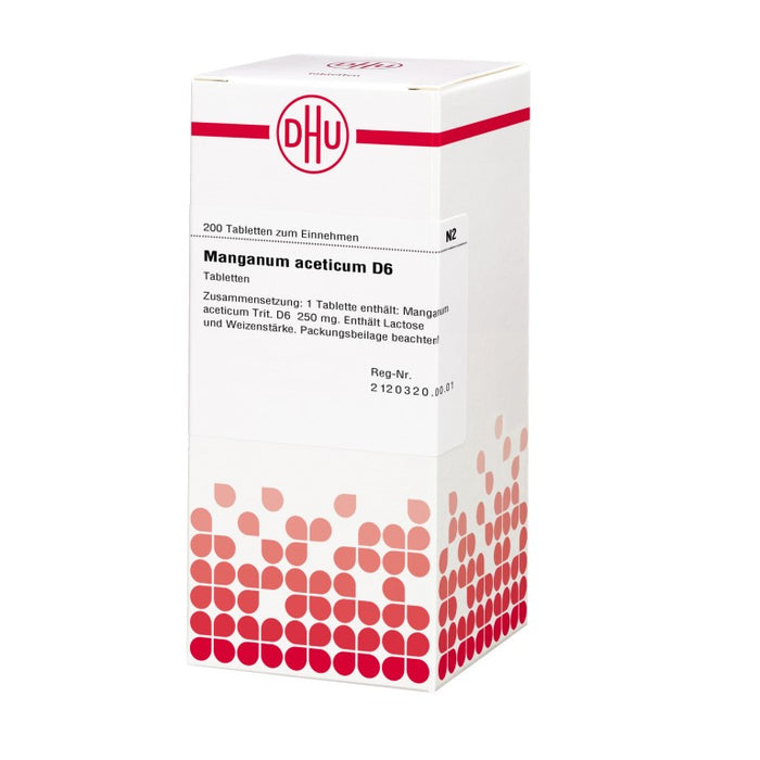 Manganum aceticum D6 DHU Tabletten, 200 St. Tabletten